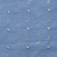 Shandaar Wears  Fabric Cotton Sequence Polo Blue Maching SW-157 - Kurta Fabric, 1 Meter