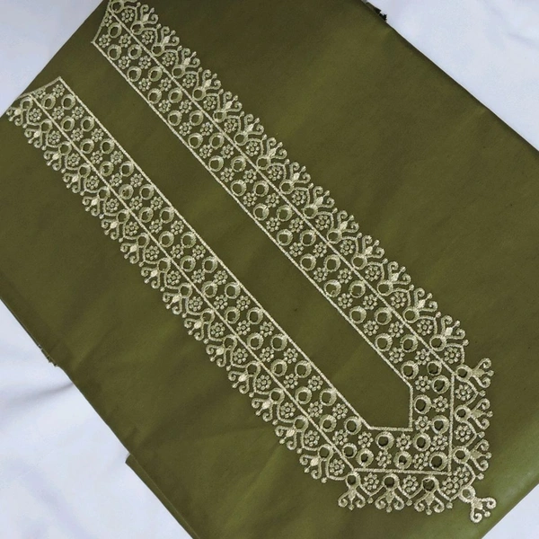 Shandaar Wears Fabric Cotton Neck Embroidery Mehndi SW-162