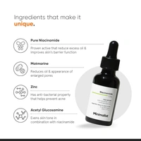 Minimalist 10% Niacinamide Face Serum 30ml | Oil Control & Anti-Acne with Zinc | Skin Clarifying Serum for Pore Care, Blemish Removal & Smooth Texture | For All Skin Types