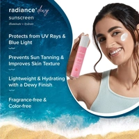 Aqualogica Dewy Sunscreen SPF 50 With Watermelon & Niacinamide | Hydrating & Protective your skin | Glowing Skin | Moisturizing & Brightening Formula | for All Skin Types | 50g