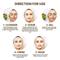Asta Berry 24-Carat Gold Mini Facial Kit  | 5-Step Luxury Facial | 24-Carat Gold Dust | Radiant  Youthful Skin | Brightens, Nourishes & Reduces Signs of Aging & Improves Skin Tone.