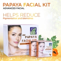 Asta Berry Astaberry Papaya Facial Kit 36g  6-Step Pack of 12 Facial |Remove Pigmention & Blemishes |with Papaya Extracts for Deep Cleansing, Revitalization & Bright, Glowing Skin | Removes Tan & Impurities | Ideal for All Skin Types