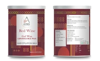 Ayeres Ayres Liposoluble Red Wine Gel Wax Crystal Clear 800ml | Non-Sticky | Skin Rejuvenation & Tan Removal | Hydrates & Soothes | For Men & Women | All Skin Types