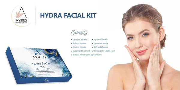 Ayeres Ayres Professional Monodose Hydra Facial Kit with Whitening effect | Hydration & Rejuvention| Multi-leve skin| Suitable for all type skin