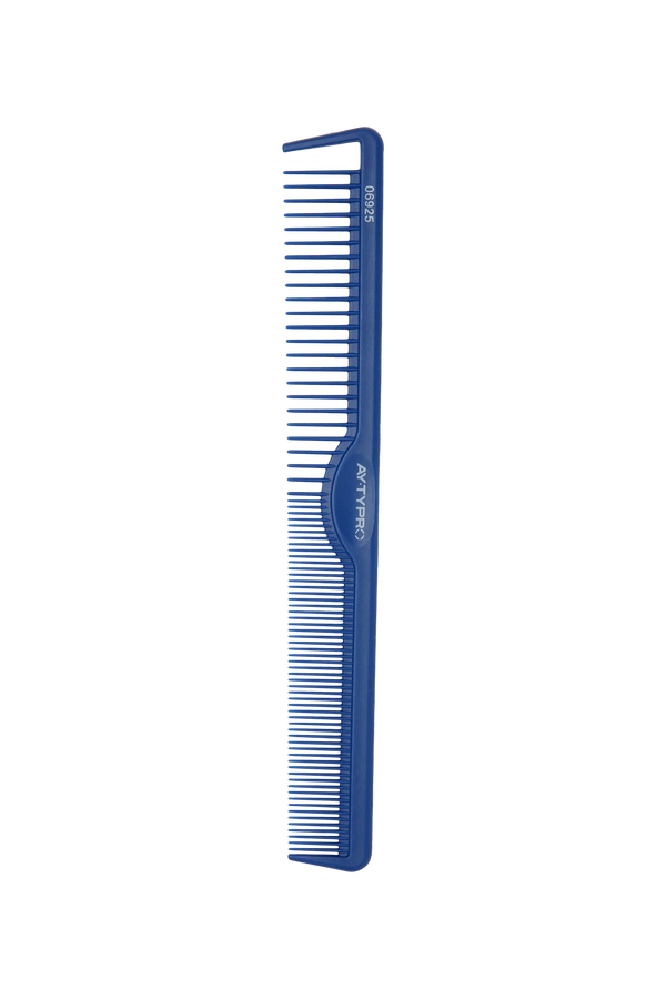 AYTY PRO Carbon Comb 06925 Blue | Lightweight, Antistatic Cutting Comb with Pintail Design | Heat-Resistant Carbon Fiber | Precise Styling & Section