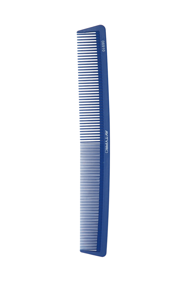AYTY PRO Carbon Comb 6910 Blue | Lightweight, Antistatic Tail Comb with Pintail Design | Heat-Resistant Carbon Fiber | Precise Styling & Section