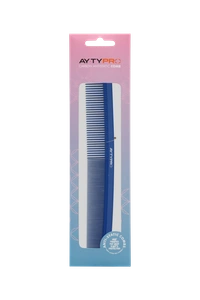 AYTY PRO Carbon Comb 6910 Blue | Lightweight, Antistatic Tail Comb with Pintail Design | Heat-Resistant Carbon Fiber | Precise Styling & Section