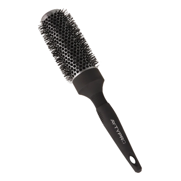 AYTY Pro AYTY PRO Ceramic Thermal Brush 25mm with Nylon Bristle | Professional Round Brush for Smooth Blowouts |Volume & Curls | Anti-Slip Grip for All Hair Types