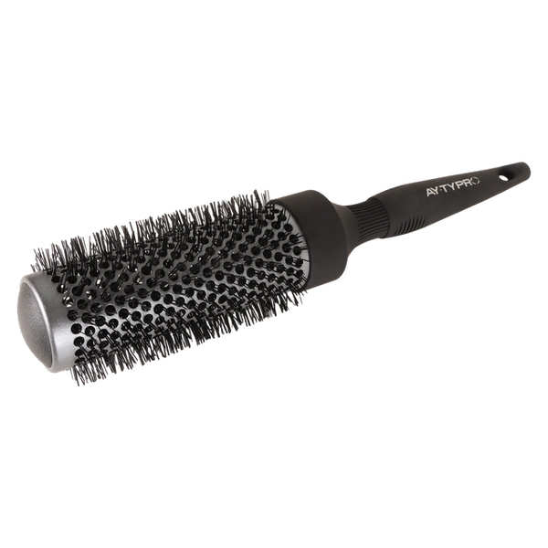 AYTY Pro AYTY PRO Ceramic Thermal Brush 33mm with Nylon Bristle | Professional Round Brush for Smooth Blowouts | Volume & Curls | Anti-Slip Grip |For All Hair Types