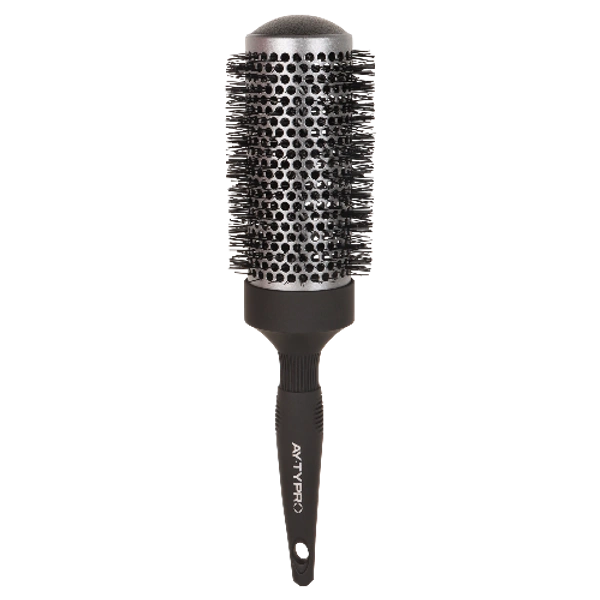 AYTY Pro AYTY PRO Ceramic Thermal Brush 43mm with Nylon Bristle | Professional Round Brush for Smooth Blowouts | Volume & Curls | Anti-Slip Grip for All Hair Types