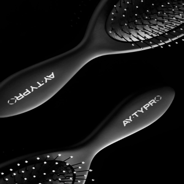 AYTY Pro AYTY PRO De-Tangle Brush | Gentle Detangling for All Hair Types | Minimizes Breakage & Frizz | Ergonomic Non-Slip Handle | Suitable for Wet & Dry Hair