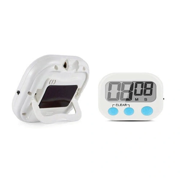 AYTY PRO Digital Timer Square with Large LCD Display | Countdown & Count-Up Function | Loud Alarm, Easy Buttons & Compact Design | Ideal for Salon, Kitchen & Study