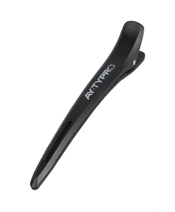 AYTY PRO Hair Section Clips,  Pack of 6 Black Styling Clips with Strong Grip | Professional Hairdressers & Home Use | Durable, Lightweight & Heat-Resistant