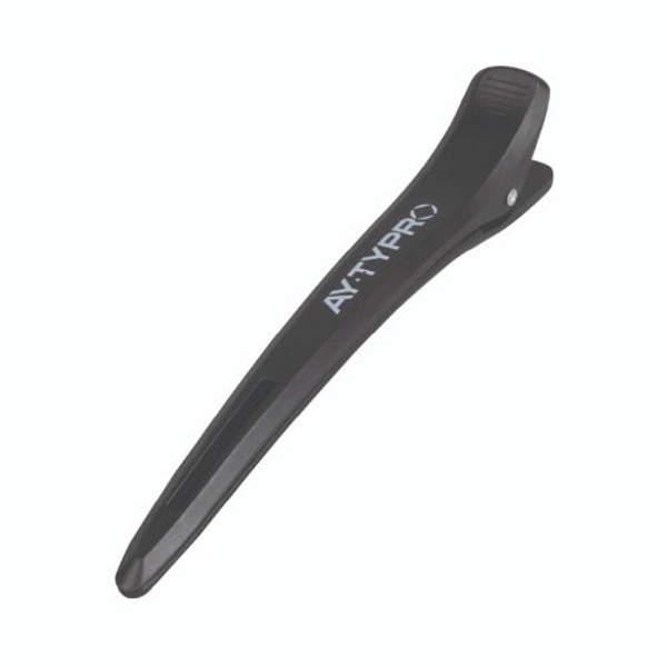 AYTY PRO Hair Section Clips,  Pack of 6 Black Styling Clips with Strong Grip | Professional Hairdressers & Home Use | Durable, Lightweight & Heat-Resistant