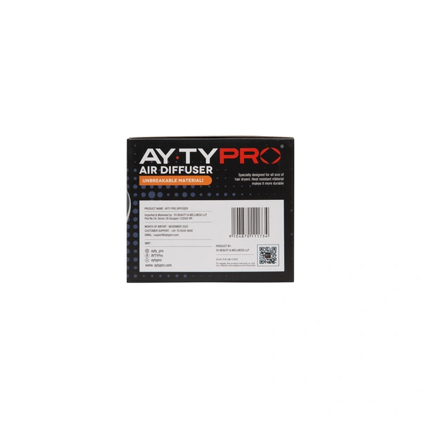 AYTY PRO Universal Hair Dryer Diffuser | Heat-Resistant, Adjustable Attachment | Enhancing Natural Curls, Reducing Frizz & Boosting Volume | Salon-Quality Styling