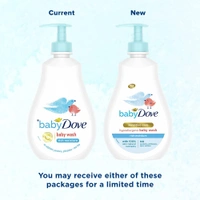 Dove Baby Dove Rich Moisture Body wash Sampoo 400ml with 100% Skin-Natural Nutrients | Hypoallergenic, Tear-Free, Paraben-Free | Gentle Care for Newborn & Sensitive Skin