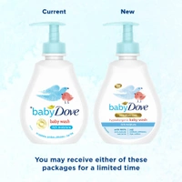 Dove Baby Dove Rich Moisture Hypoallergenic  Body Wash 200ml with 100% Skin-Natural Nutrients | Tear-Free, pH Balanced, Paraben-Free | Gentle Care for Newborn & Sensitive Skin