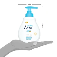 Dove Baby Dove Rich Moisture Hypoallergenic  Body Wash 200ml with 100% Skin-Natural Nutrients | Tear-Free, pH Balanced, Paraben-Free | Gentle Care for Newborn & Sensitive Skin