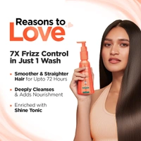 Bblunt BBLUNT Advanced Smoothening Shampoo with Keratin & Hyaluronic Acid 300ml for Unisex | Frizz-Free & Straighter Hair | Gentle Cleanse & Adds Shine | SLS & Paraben Free