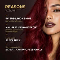 Bblunt BBLUNT Salon Secret High Shine Conditioning Hair Colour Cherry Red 6.62 | With MaliPeptide BondTech� | No Ammonia, Long Lasting, 100% Grey Coverage | Salon-Like Shine at Home
