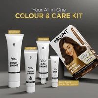 Bblunt BBLUNT Salon Secret High Shine Conditioning Hair Colour Honey Light Golden Brown 5.32 | With MaliPeptide BondTech� | No Ammonia, 100% Grey Coverage, Long Lasting | Salon-Like Shine at Home