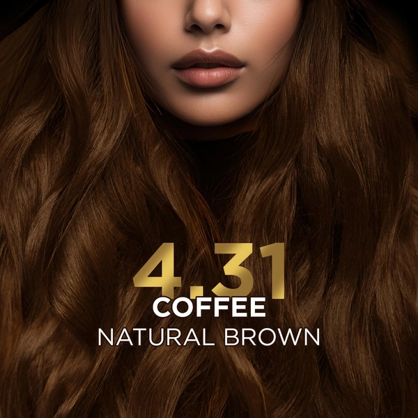 Bblunt BBLUNT Salon Secret High Shine Conditioning Hair Colour Coffee Natural Brown 4.31 | With MaliPeptide BondTech� | No Ammonia, 100% Grey Coverage, Long Lasting | Salon Shine at Home
