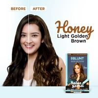 Bblunt BBLUNT Salon Secret High Shine Creme Hair Colour in( Honey Light Golden Brown ) | Ammonia-Free | Light Golden Brown Hair Dye for Natural Sun-Kissed Look | Shine Tonic hair color | Natural-looking brown | 100g