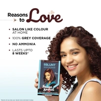 Bblunt Salon Secret High Shine Creme Hair Colour 100g| Mahogany Reddish Brown | Ammonia-Free | Long-Lasting |8ml Shine Tonic for Salon-Like Glossy Hair