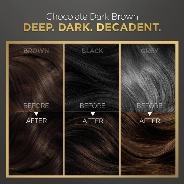 Bblunt BBLUNT Salon Secret High Shine Hair Colour | Chocolate Dark Brown 3 | With MaliPeptide BondTech� | No Ammonia | 100% Grey Coverage | Long Lasting | Salon-Like Shine at Home