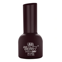 Beauty Berry Insta Dry Nail Lacquer Cocoa Comfort 60 - 13ml | Quick-Dry & Long-Lasting | High Shine & Smooth Application | Rich Brown Shade for Elegant Nails