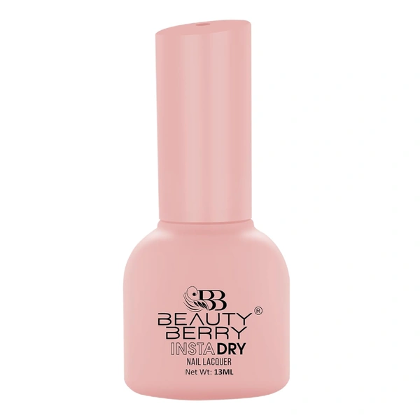 Beauty Berry Insta Dry Nail Lacquer Petal 54 - 13ml | Quick-Dry & Long-Lasting | High Shine & Smooth Application | Soft Pink Shade for Elegant Nails