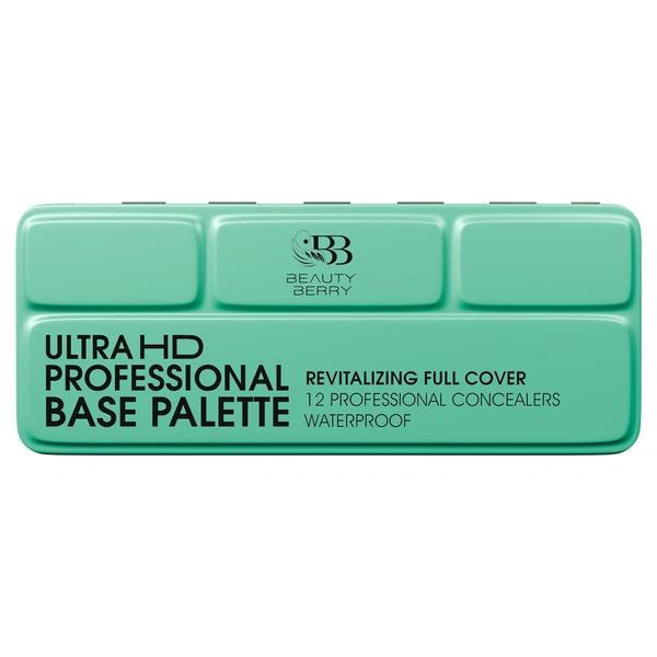 Beauty Berry Ultra HD Professional Base Palette | 12 Concealers | Waterproof & Revitalizing Formula | Full-Coverage, Lightweight, Long-Lasting & Blendable