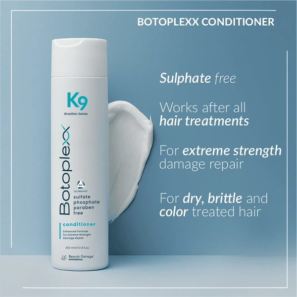 Beauty Garage K9 Botoplexx Conditioner 300ml | Sulfate, Phosphate & Paraben Free Conditioner | Damage Repair, Strengthening & Smooth Hair Care