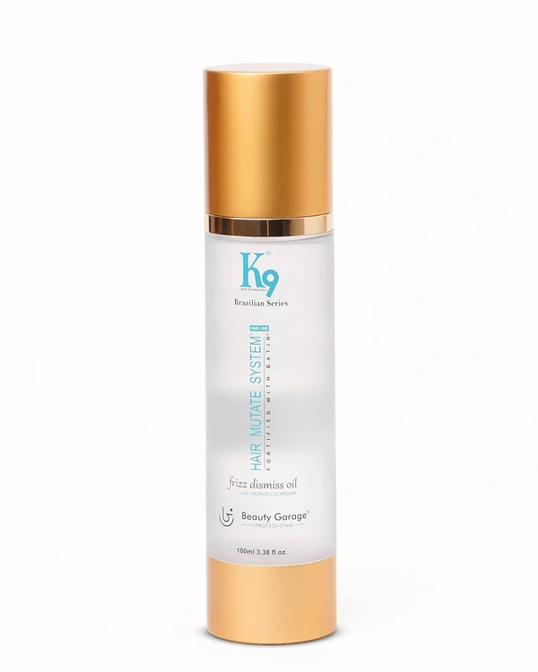 Beauty Garage Professional K9 Frizz Dismiss Oil | Tame Frizz & Add Shine with Beauty Garage | Hydrating Hair Oil for Frizz Control | Protect & Smooth Your Hair | Heat Protection | 100ml