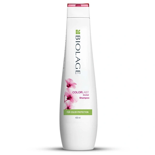 Matrix Biolage Professional Colorlast Shampoo - 400ml | Colorlast Shampoo for Color-Treated Hair | Sulfate-Free Shampoo | Orchid Infused | Hair Care for Colored Hair | Maintains Moisture