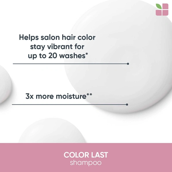Matrix Biolage Professional Colorlast Shampoo - 400ml | Colorlast Shampoo for Color-Treated Hair | Sulfate-Free Shampoo | Orchid Infused | Hair Care for Colored Hair | Maintains Moisture