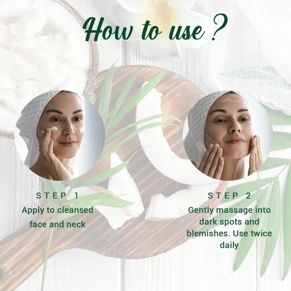 Biotique Coconut Brightening Instant Glow Cream 50gm | for Healthy Skin | Reduces Dark Spots and Protects Ageing | Radiant & Even Skin Tone | Instant Glow Cream | Lightweight and Non-Greasy | 100% Botanical Extracts| All Skin Types |