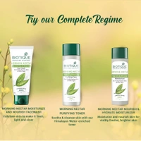 Biotique Morning Nectar Nourish & Hydrates Moisturizer 120ml | For Visibility Flawless Skin | Nourishing & Hydrating Cream | Prevents Dark Spots, Blackheads And Blemishes | Natural Hydration for All Skin Types |