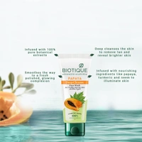 Biotique Papaya Deep Cleanse Face Wash | Tan Removal Face Wash 100ml | For Visibly Glowing Skin | Deep Cleanse & Exfoliate | Blemish Control Face Wash | 100% Botanical Extracts | Suitable for All Skin Types |