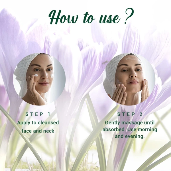 Biotique Saffron Youth Anti- Ageing Cream 50g | for Younger-Looking Skin | Wrinkle Reduction | Reduce Fine Lines & Lighten Dark Sports | 100% Botanical Extracts | Suitable For All Skin Types |