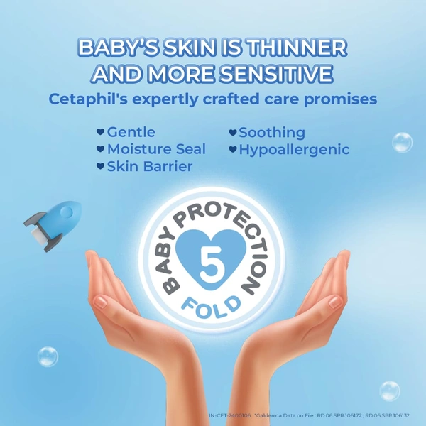 Cetaphil Baby Daily Lotion, White, Shea Butter, 400 ml | with Shea Butter for gentle hydration |Dermatologist-tested for daily use