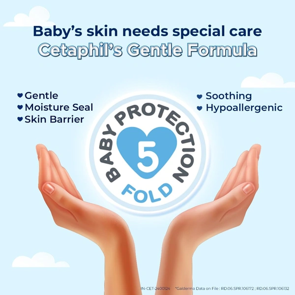 Cetaphil Baby Daily Moisturizing Lotion 400ml | with Organic Calendula Sweet Almond & Sunflower Oils | for Face & Body | For Baby's Delicate Skin | Paraben-free | Dermatologist-tested