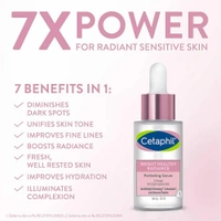 Cetaphil Bright Healthy Radiance Brightening 30ml  Glow Serum | GentleBright Technology' with Antioxidant C and Advanced Peptide Removes Darkness & Dullness