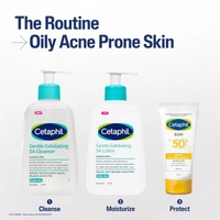 Cetaphil Gentle Exfoliating SA Cleanser 236ml | Foaming Gel Face Wash with Salicylic Acid, Mandelic Acid & Gluconolactone | Smooths Texture & Clears Pores