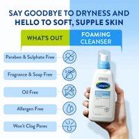 Cetaphil Gentle Foaming Cleanser - 236ml | Dermatologist Recommended Face Wash for All Skin Types | Enriched with Vitamin E and B5 | Paraben & Sulphate-Free