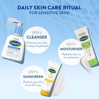 Cetaphil Gentle Skin Cleanser - 250ml | Hydrating Face Wash for Dry to Normal, Sensitive Skin | Enriched with Niacinamide and Vitamin B5 | Dermatologist Recommended, Paraben & Sulphate-Free