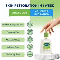 Cetaphil Hydrated Skin Twin Pack: Cleanser 60ml + Moisturising Lotion 60ml | For Dry to Normal, Sensitive Skin | Gentle, Non-Irritating Daily Skincare