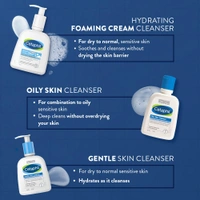 Cetaphil Hydrating Face Wash Cream to Foam Cleanser 236ml With Niacinamide, Pro-Vitamin B5 for Brightening and Gentle Cleansing
