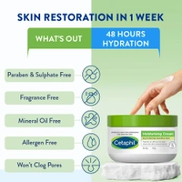 Cetaphil Moisturizing Cream, Dry to Normal, Sensitive Skin, 250 g  | Non-greasy, fast-absorbing formula