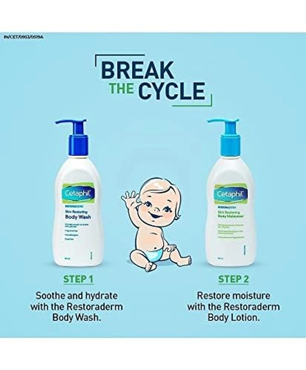 Cetaphil Restoraderm Body Moisturizer, Shea Butter, 295 ml